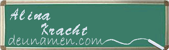 Alina Kracht Visitenkarte